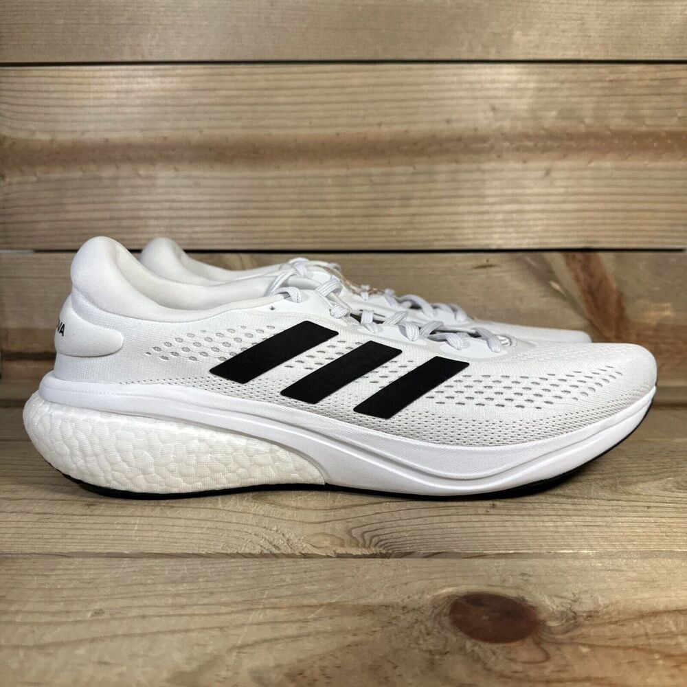 NEW Mens Size 13 - Adidas Supernova 2 “White Black” Low Top Running Shoes GW9089